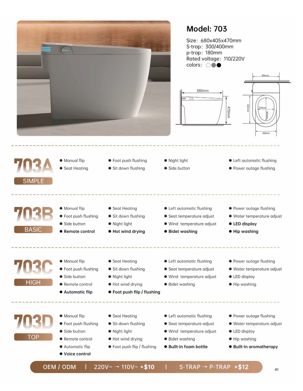 Smart Toilet 703