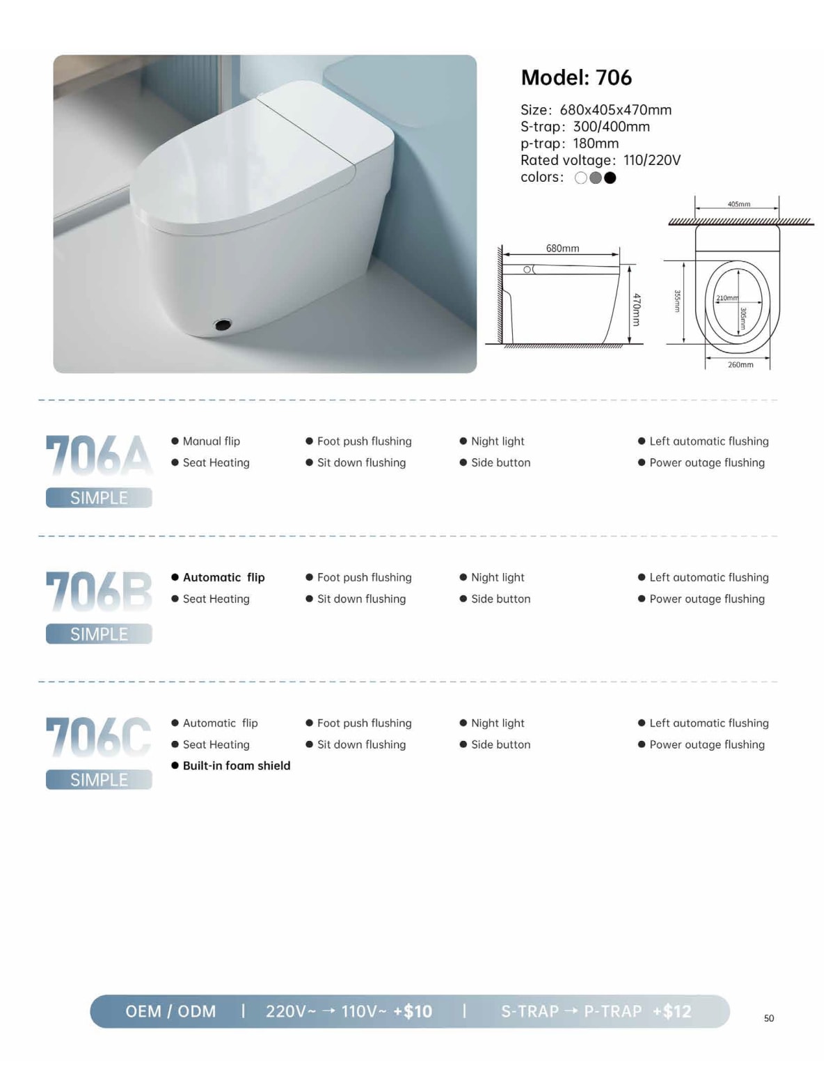 Smart Toilet 706